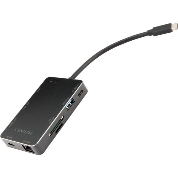 Century [センチュリｰ] CD-UHSL25P100 (Terminal-C ドッキングステーション 8 in 1) 【キャンセル不可・北海道沖縄離島配送不可】