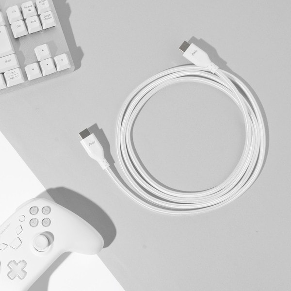 Pixio HDMIケーブル PXH213B White PXH213BW-O 長さ3m HDMI2.1B HDR 8K対応 最大120Hz ホワイト 【キャンセル不可・北海道沖縄離島配送不可】