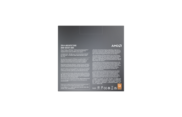 【国内正規品】 CPU AMD zen4 Ryzen5 7600X BOX  基本クロック周波数 4.7GHz 最大ブースト・クロック5.3GHz ソケット形状 Socket AM5 L2キャッシュ 6MB L3キャッシュ32MB 100-100000593WOF