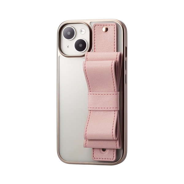 ELECOM エレコム PM-A23AHVHB02 iPhone 15 ﾊｲﾌﾞﾘｯﾄﾞｹｰｽ ﾊﾝﾄﾞﾊﾞﾝﾄﾞ &Me ﾘﾎﾞﾝﾊﾞﾝﾄﾞ ｽﾄﾗｯﾌﾟｼｰﾄ付属 ｸﾘｱ【キャンセル不可・北海道沖縄離島配送不可】