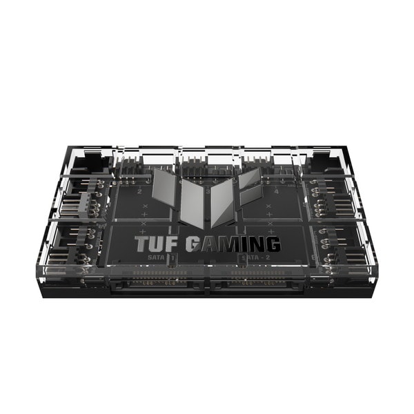 ASUS ケースファンハブ TUF GAMING ARGB PWM FAN HUB 最大6基 インジケーター表示 マグネット設計 過電流保護 【キャンセル不可・北海道沖縄離島配送不可】