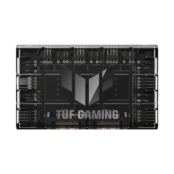 ASUS ケースファンハブ TUF GAMING ARGB PWM FAN HUB 最大6基 インジケーター表示 マグネット設計 過電流保護 【キャンセル不可・北海道沖縄離島配送不可】