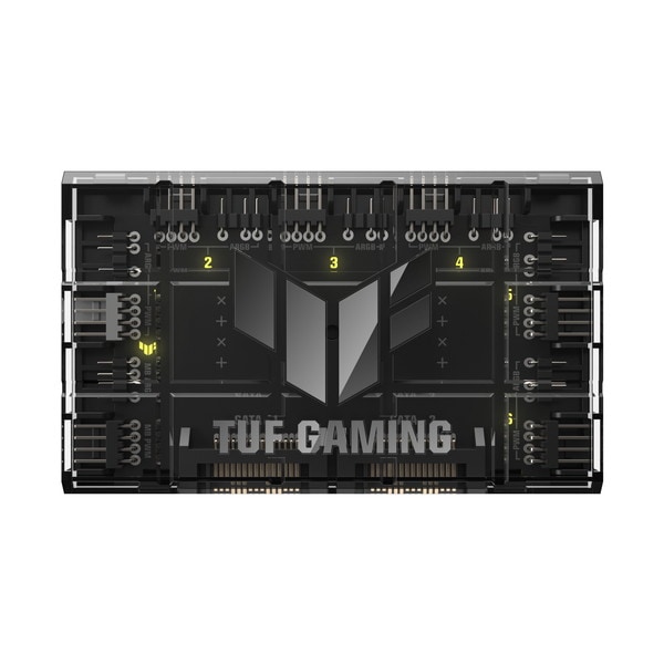 ASUS ケースファンハブ TUF GAMING ARGB PWM FAN HUB 最大6基 インジケーター表示 マグネット設計 過電流保護 【キャンセル不可・北海道沖縄離島配送不可】