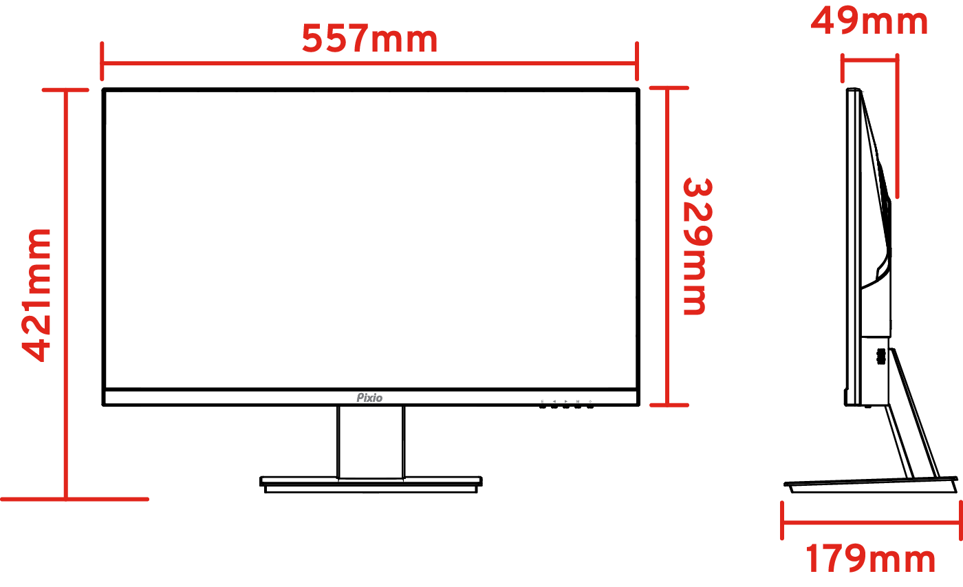 ゲーミングモニター Pixio PX259 Prime S / White PX259PSW-O 24.5インチ FHD 360Hz 1920x1080p 入力端子:HDMIx1/DPx2 液晶ディスプレイHamee株式会社 【キャンセル不可・北海道沖縄離島配送不可】