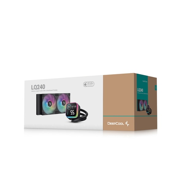DeepCool 水冷CPUクーラー LQ240 R-LQ240-BKLSMW-G-1 LGA1851対応 ブラック 【キャンセル不可・北海道沖縄離島配送不可】