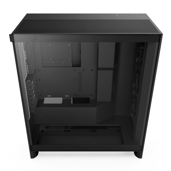NZXT ミドルタワーPCケース H7FLOW CM-H72FB-01 ブラック 黒【キャンセル不可・北海道沖縄離島配送不可】