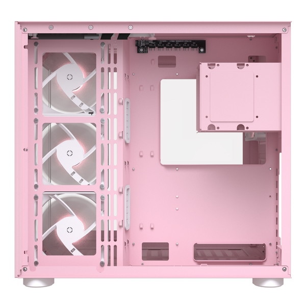 COUGAR PCケース FV150 RGB Pink CGR-5KA1P-RGB ミドルタワー ファン4基標準搭載 ピラーレス デュアルチャンバー 数量限定モデル 【キャンセル不可・北海道沖縄離島配送不可】