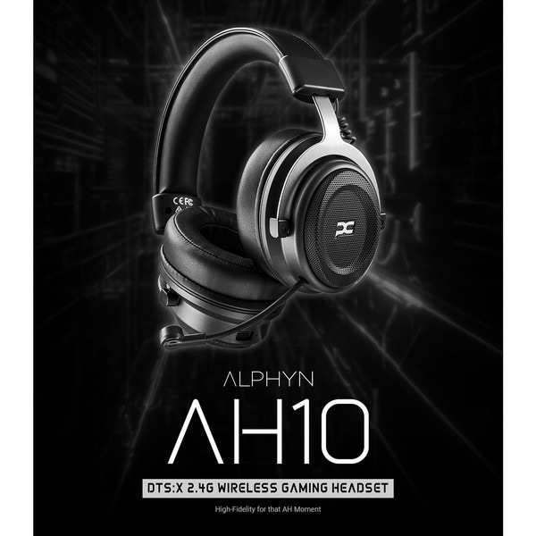 TUL PowerColor ワイヤレスゲーミングヘッドセット ALPHYN AH10 低遅延 2.4GHz ノイズキャンセリング 【キャンセル不可・北海道沖縄離島配送不可】