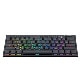 REDRAGON ゲーミングキーボード 英語コンパクト ロープロファイル 赤軸 メカニカル 61KEY Noctis K632-RGBTI ブラック 【キャンセル不可・北海道沖縄離島配送不可】 -お取り寄せ-