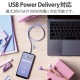 ELECOM エレコム USB4-APCC5P08PU USBケーブル USB4 USB-IF 正規認証品 USB-C to USB-C PD対応 最大100W 80cm パープル【キャンセル不可・北海道沖縄離島配送不可】